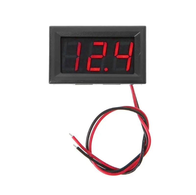 

DC 2 Wires 2.5V-40V Voltmeter 0.56Inch Mini LED Display Digital Voltmeter Voltage Tester Meter