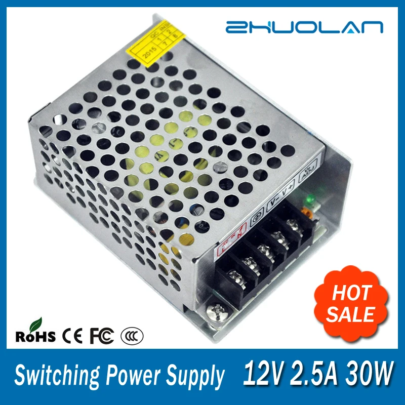 

Ac to Dc 12V 30W 2.5A Led Switching Power Supply Made in China