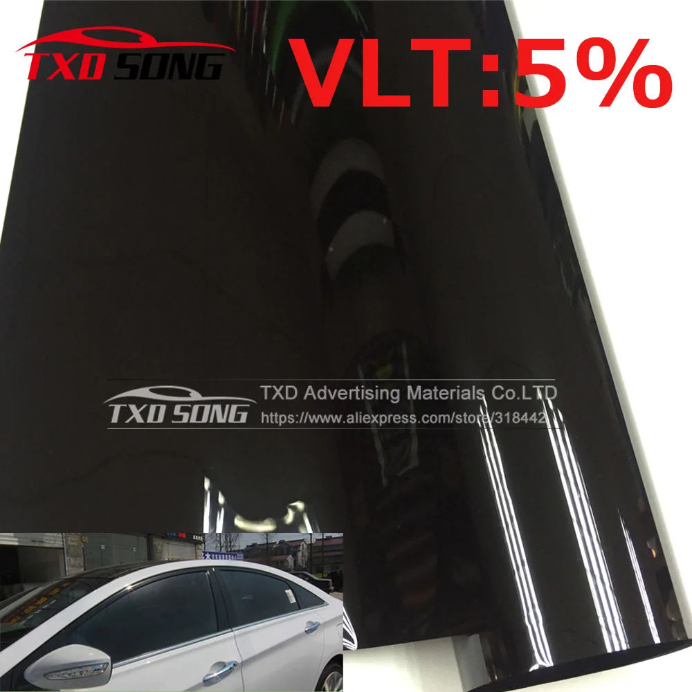 VLT 5% UV solar control window film car tint Window Solar Film 50*300CM by free shipping Black side window solar film VLT 5% UV solar control window film car tint Window Solar Film 50*300CM by free shipping Black side window solar film