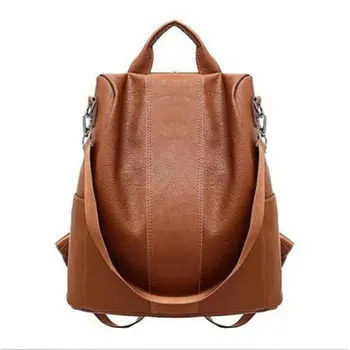 

Fashion Women Faux Leather Backpack Ladies Casual Shoulder Bag School Bag for Girl