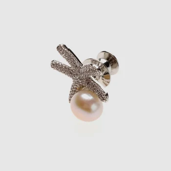 

Amorita boutique silver color fishstar design brooches