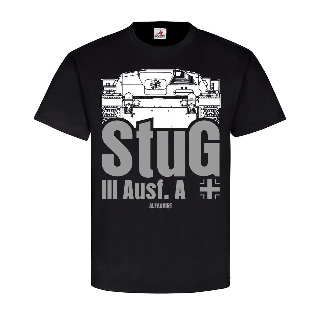 Short Sleeve Cool T-Shirts Designs Best Selling Men Stug 3 Sturmgeschutz Iii Sdkfz 142 Panzer Execution A 7 5Cmt Shirt Making | Мужская