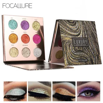 

9 Colors Glitter Eyeshadow Palette Makeup Professional Brighten Shimmer Diamond Pressed Eye Shadow Palette Eyes Beauty Cosmetics