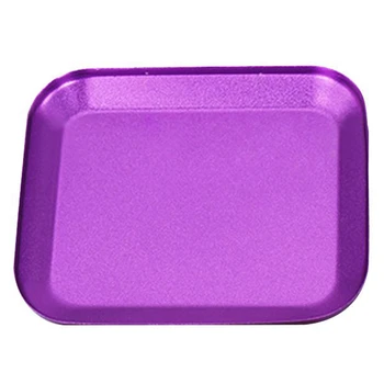 

HITL NEW Useful Aluminum alloy Screw Tray with Magnetic Pad for RC Model Phone Car Repair Tool silver