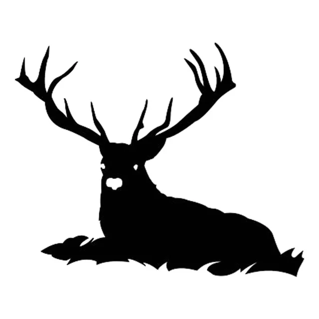 Download 13.9*11.1CM Buck Doe Deer Lying Down Car Stickers ...