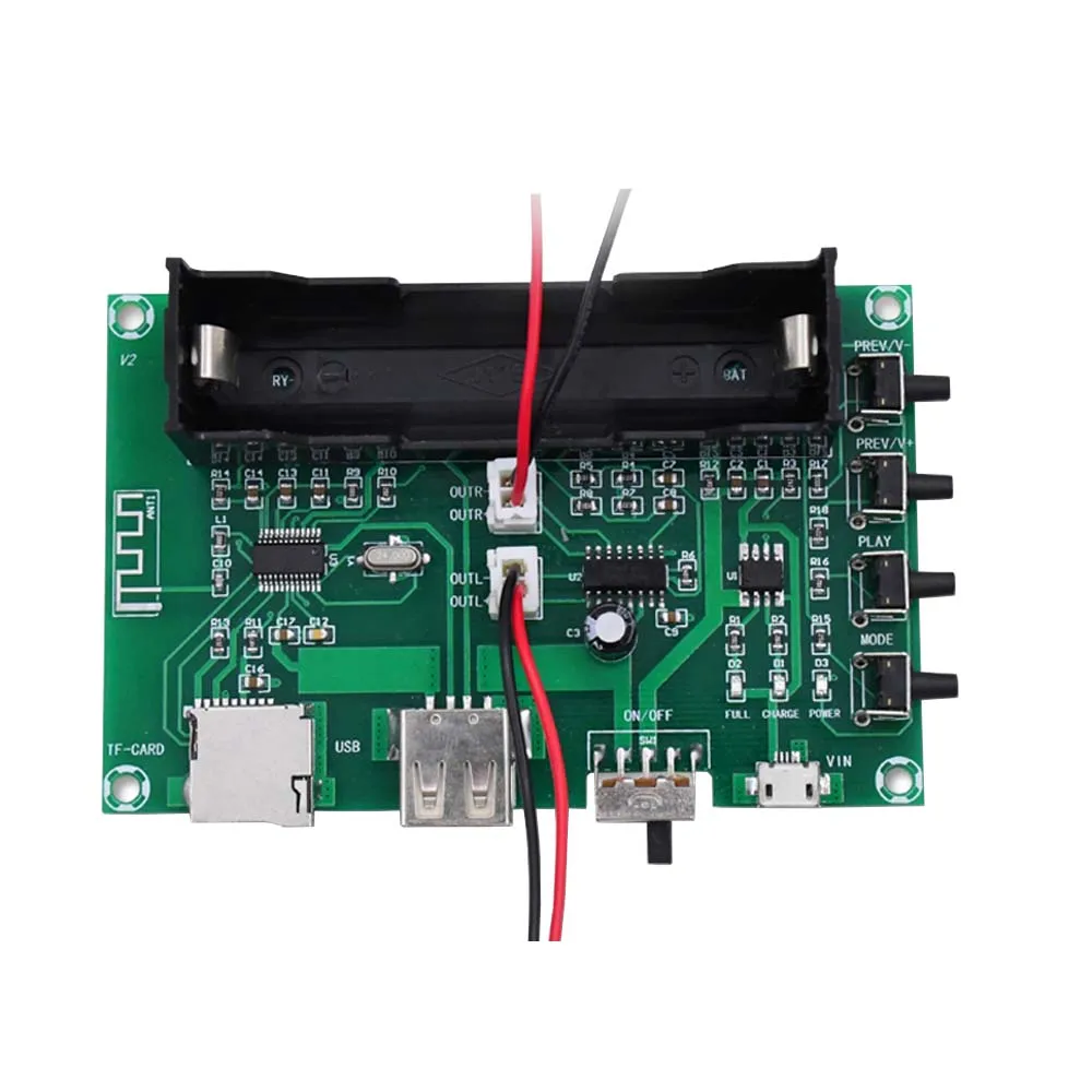 Tenghong PAM8403 цифровой усилитель звука Bluetooth плата 5 Вт * 2 перезаряжаемый