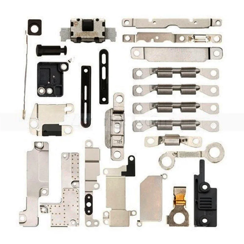 2 шт./компл. полный набор небольших металлических внутренний кронштейн Наборы+ полный набор винтов замены lcd мобильного телефона для iPhone 7, 7 Plus, 8, 8 Plus, X