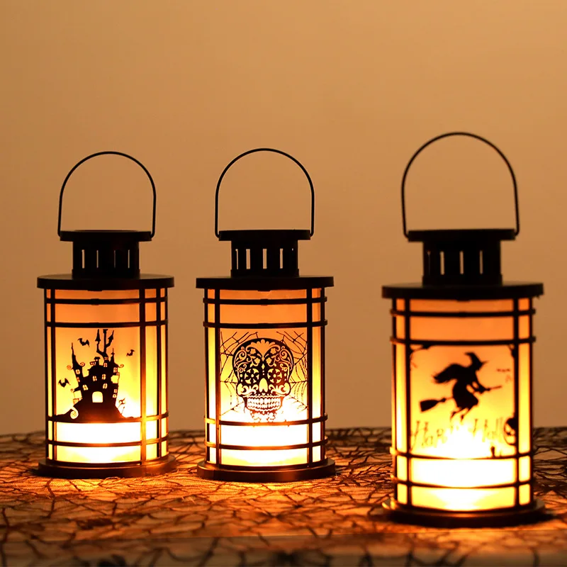 Светодиодный светильник с имитацией пламени, настольная керосиновая ...