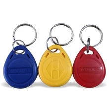 EM4100 значок ключ 125 khz ID радиоприемник, брелок для ключей теги карты Стикеры брелок маркер кольцо близость чип Карточки контроля доступа ; набор из 10 шт