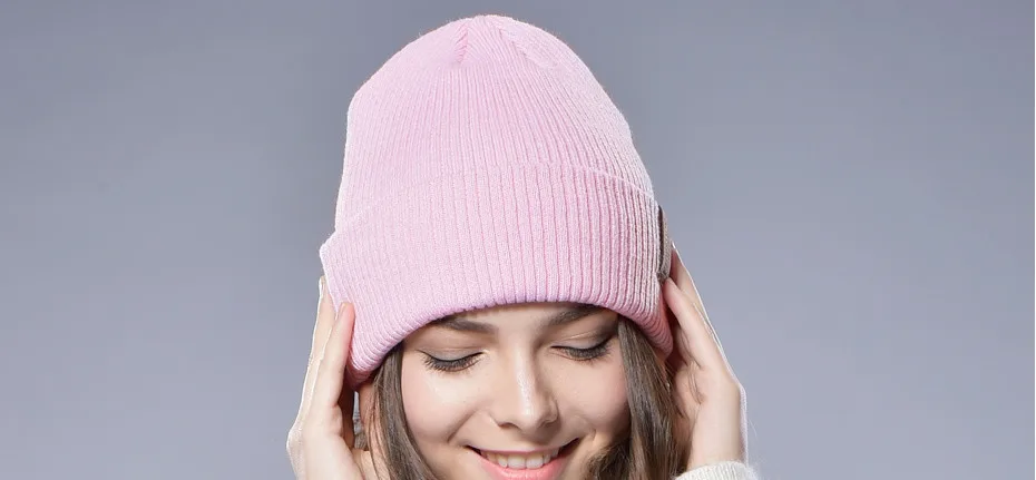 FURTALK Женщина Шерсти Вязать Шапочки Hat Манжеты Шапочка Смотреть Cap Весна Череп hat Зимняя шапка