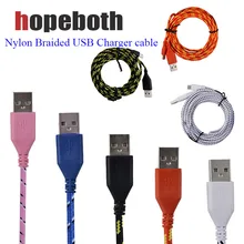 10 шт./лот USB кабель нейлоновый Плетеный 8pin для iPhone 7 6 S Plus 5s iPad зарядный кабель 1 м 3 фута Micro USB зарядное устройство Шнур для Android