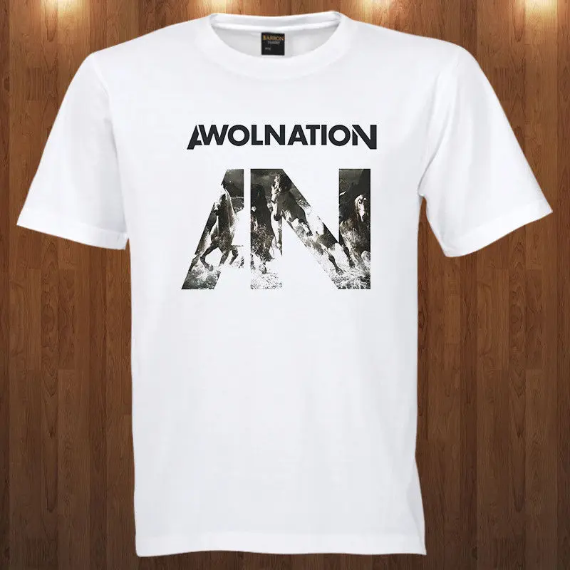 Awolnation футболка рок-группы Аарон Bruno S-3XL Футболка Модные летн Топ с О-образным