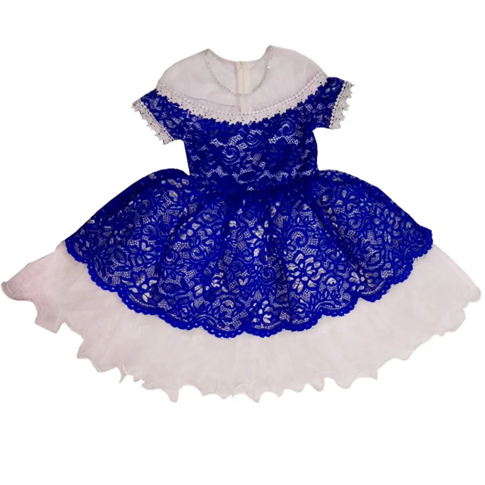 Новинка высокое качество летние платья для девочек детское праздничное платье принцессы детское короткое кружевное платье-пачка