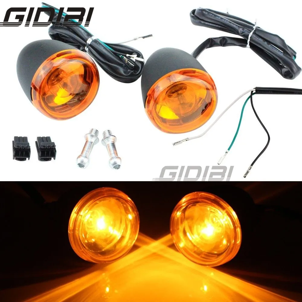 

Motorcycle Front Black Visor Trim Ring Turn Signal Light For Harley XL883 XL1200 1200 Sportster 1992- up 93 94 95 96