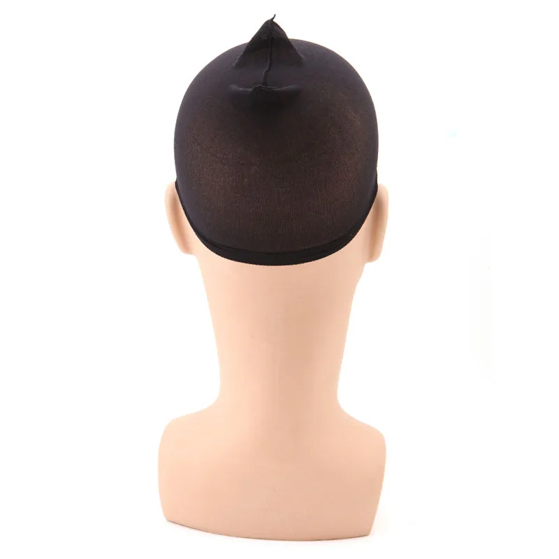 2Pcs Unisex Stocking Wig Liner Cap Snood Nylon Stretch Hairnets Protable