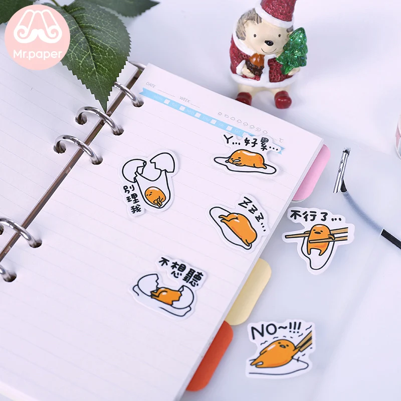 Mr.paper 20 видов конструкций популярные милые Мультяшные линия Ins Deco дневники