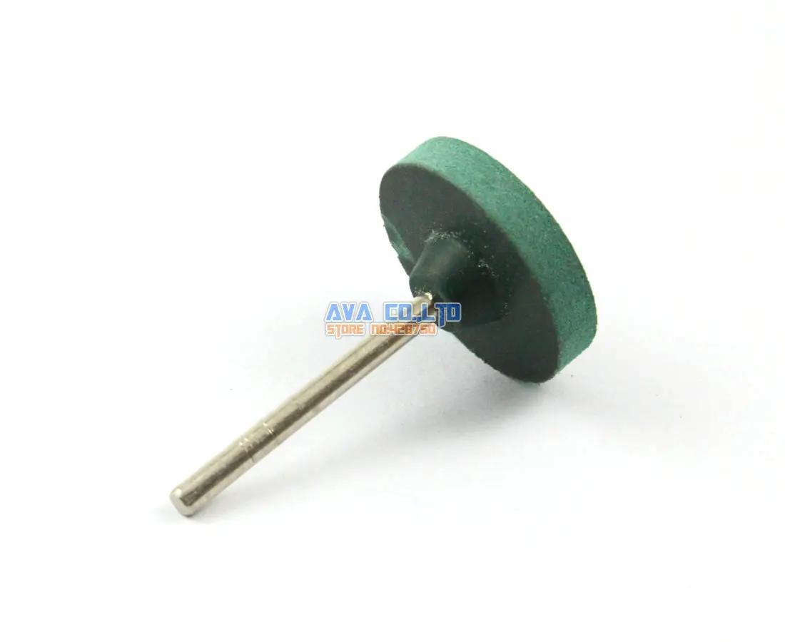 

20 Pieces 25x5mm Green Mounted Rubber Polishing Point Grinding Wheel 3mm Shank