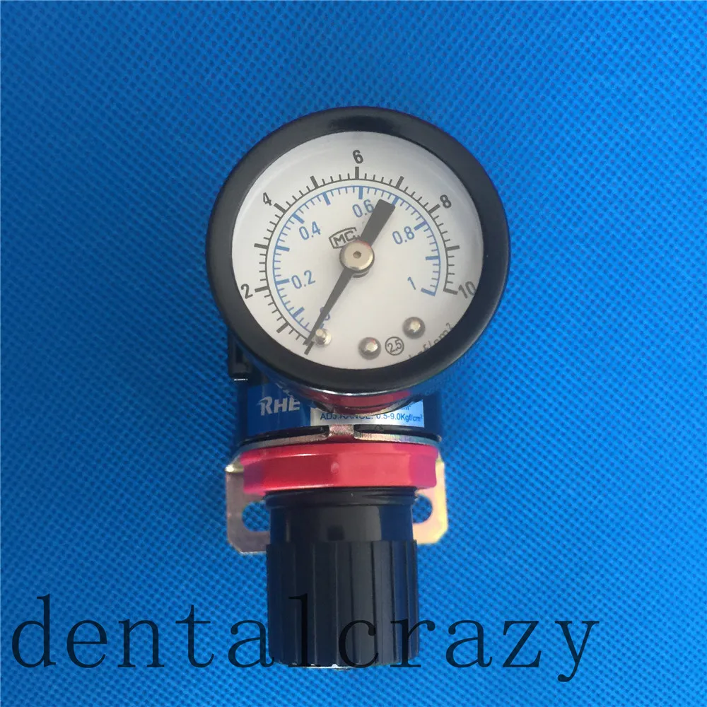 New Dental Chair Unit Pressure Relief Valve Manometer Filter Damping