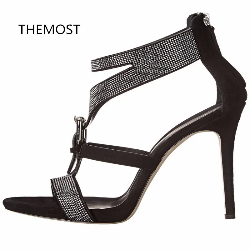 

THENOST Foreign trade women's shoes Fashion heels Roman shoes The European and American style Two kinds of color
