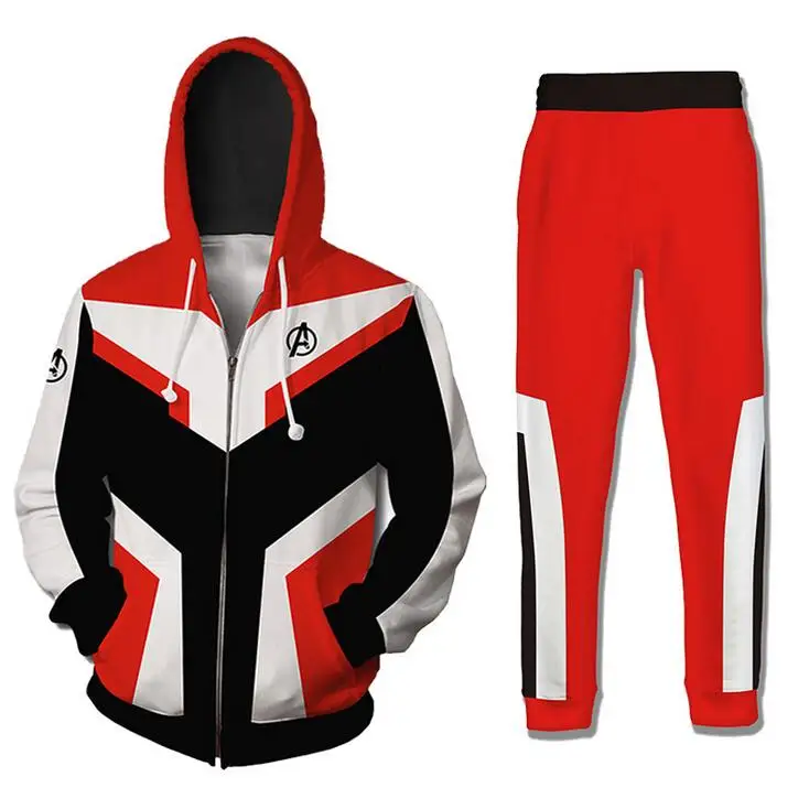 PLstar Cosmos Avengers Endgame 4 Quantum Realm 3D Print Hoodies Men Fitness Zipper Jacket Cosplay Costume Streetwear TZ-586