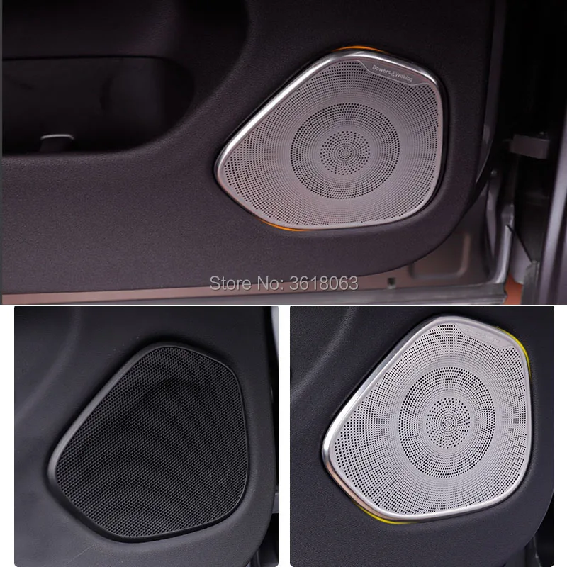 Автомобильные аксессуары для Volvo XC60 нержавеющая сталь внутренняя дверь стерео динамик аудио кольцо Крышка звуковая рамка отделка