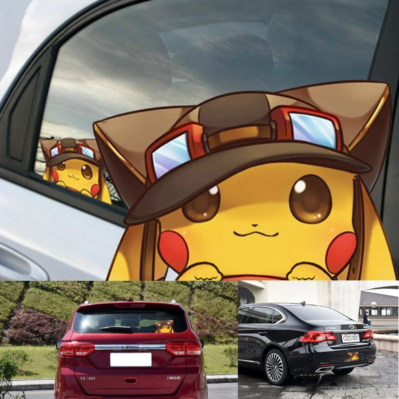 3 Thiết Kế Pokemon Go Pikachu Vinyl Dan Xe Decal Cửa Sổ Bức Tranh Tường Trang Tri 6 Inch Car Stickers Aliexpress