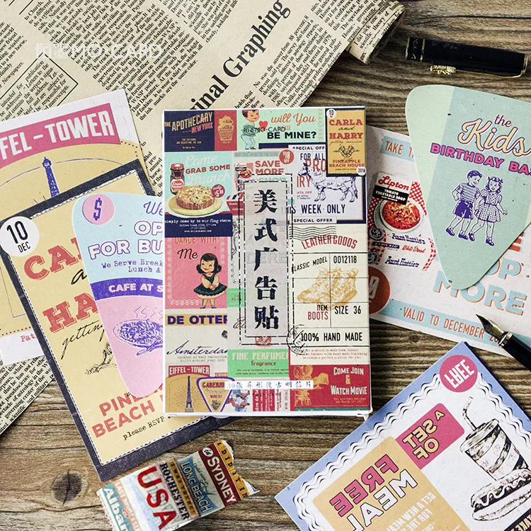 

30 sheets/Set American Advertisement Postcard /Greeting Card/Message Card/Christmas and New Year gifts Cards