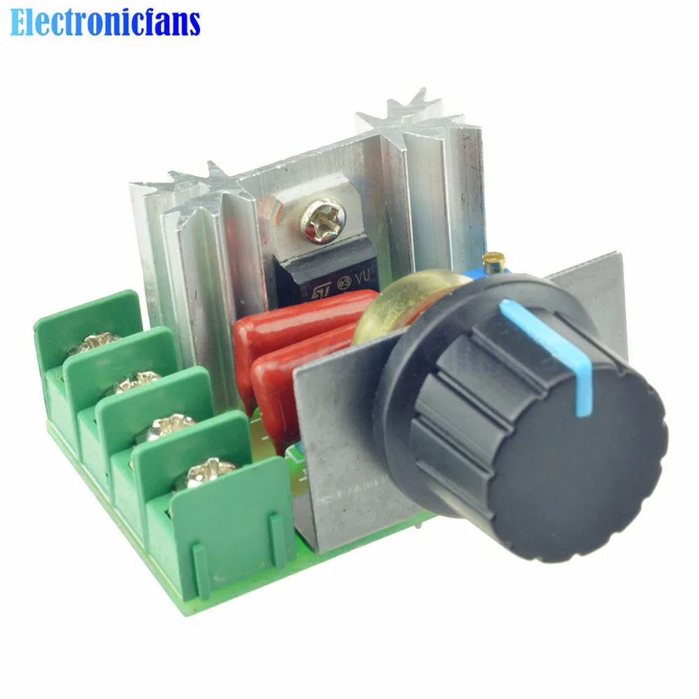 

5Pcs/Lot 2000W 50-220V AC 25A SCR Motor Speed Controller Adjustable PWM Voltage Regulator Temperature Motor Switch Module