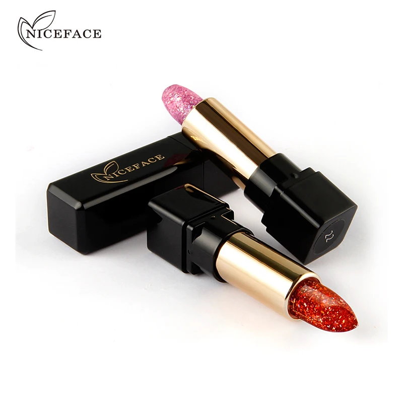 niceface Brand Magic Temperature Change Color Lip Stick Waterproof Long Lasting Moisturizer Shiny Glitter Lipstick Cosmetic niceface Brand Magic Temperature Change Color Lip Stick Waterproof Long Lasting Moisturizer Shiny Glitter Lipstick Cosmetic