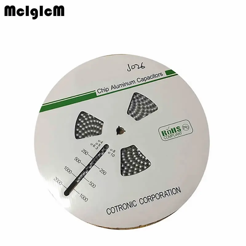 MCIGICM 1000pcs 47 мкФ 35V 6 3mm * 5 4mm электролитический конденсатор для поверхностного