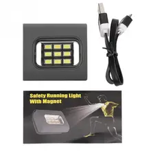 USB Перезаряжаемый 9 COB светодиодный светильник с сильным магнитным ремешком, уличный безопасный светильник для верховой езды