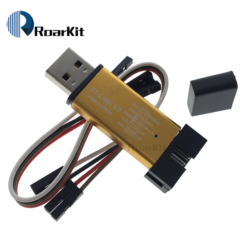 ST Link V2 st link mini STM8 STM32 STLINK симулятор загрузки Программирование с крышкой|st-link v2| |