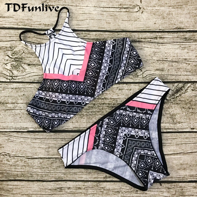 

TDFunlive Swimwear Bikini 2019 Sexy Beach Swimwear Ladies Push Up Swimsuit Bathing Suit Brazilian maillot de bain