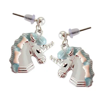 Unicorn Pendant Earrings