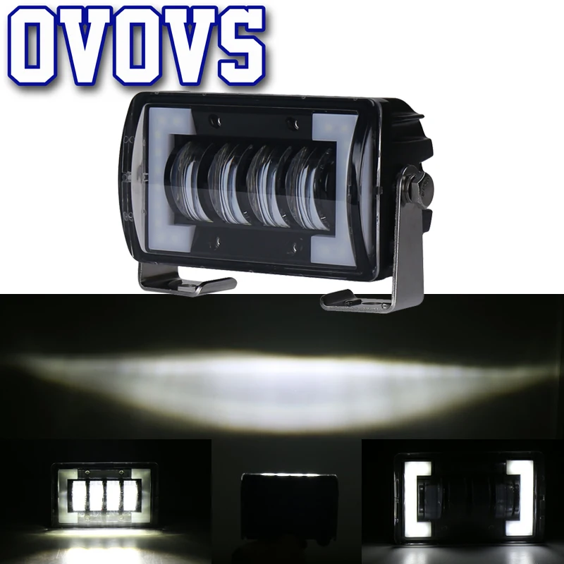 

24W DRL LED Work Driving Lights Fog Lamp Spotlights Offroad 4WD SUV 12V 24V For ATV SUV Truck Excavator Road roller