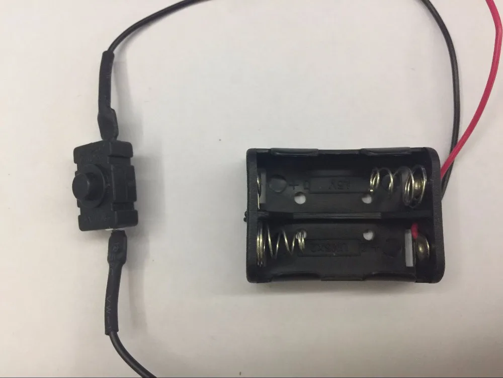 

1pcs 12V 23A 2 Pack Battery Holder 2*12V Battery Storage Box with switch