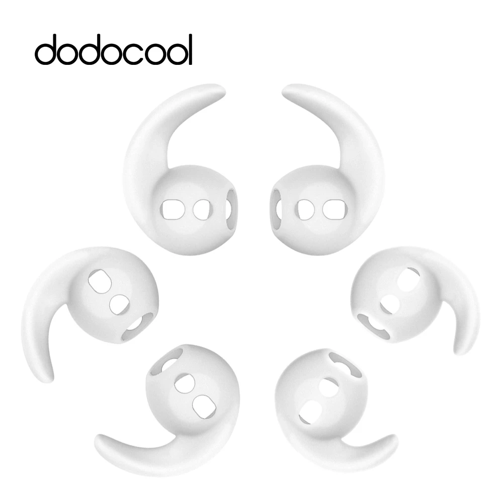 Чехол для наушников dodocool AirPods сменный мягкий силиконовый крючок стандарта Apple