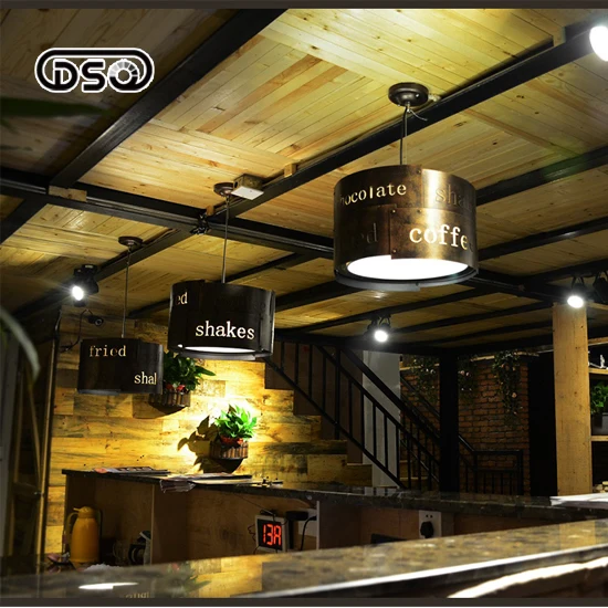 DSQ Retro Bar Chandelier Loft American Industrial Wind Steaming Light Creative Personality Nostalgic Restaurant Cafe Chandelier