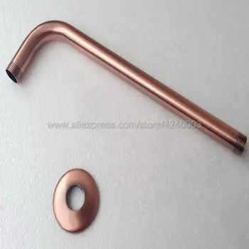 

Antique Red Copper Wall Shower Head Extension Pipe - 12" Long Shower Arm Arm Bathroom Accessories Khh100