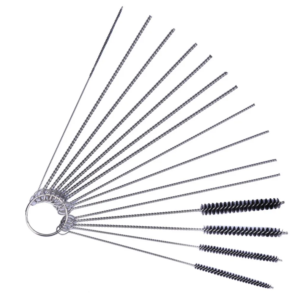 

15Pcs/set Nylon Water Bottle Brush Glass Hookah Smoking Brush Stainless Steel Cleaning Brush for Weed Pipe Clean Hoom Tool LD