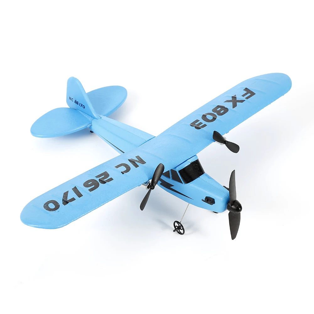 Remote Control Airplane RTF 2CH HL803 10 Minutes Flight Time Gliders Flying Model LED Hand Throwing Wingspan Foam RC Plane Toys