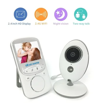 

2.4G Wireless Video Baby Monitor with Infrared Night Vision Camera 2.4 Inch LCD Two way Audio Temperature Monitoring