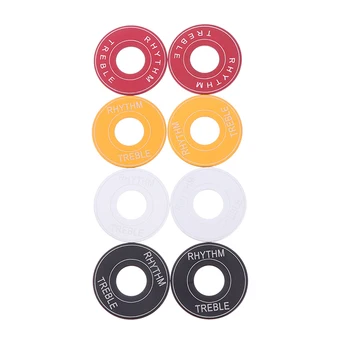 

2pcs/pack Guitar Toggle Switch Plates Washers Rythm Treble Rings DIY for LP Electric Guitar Replacement Parts