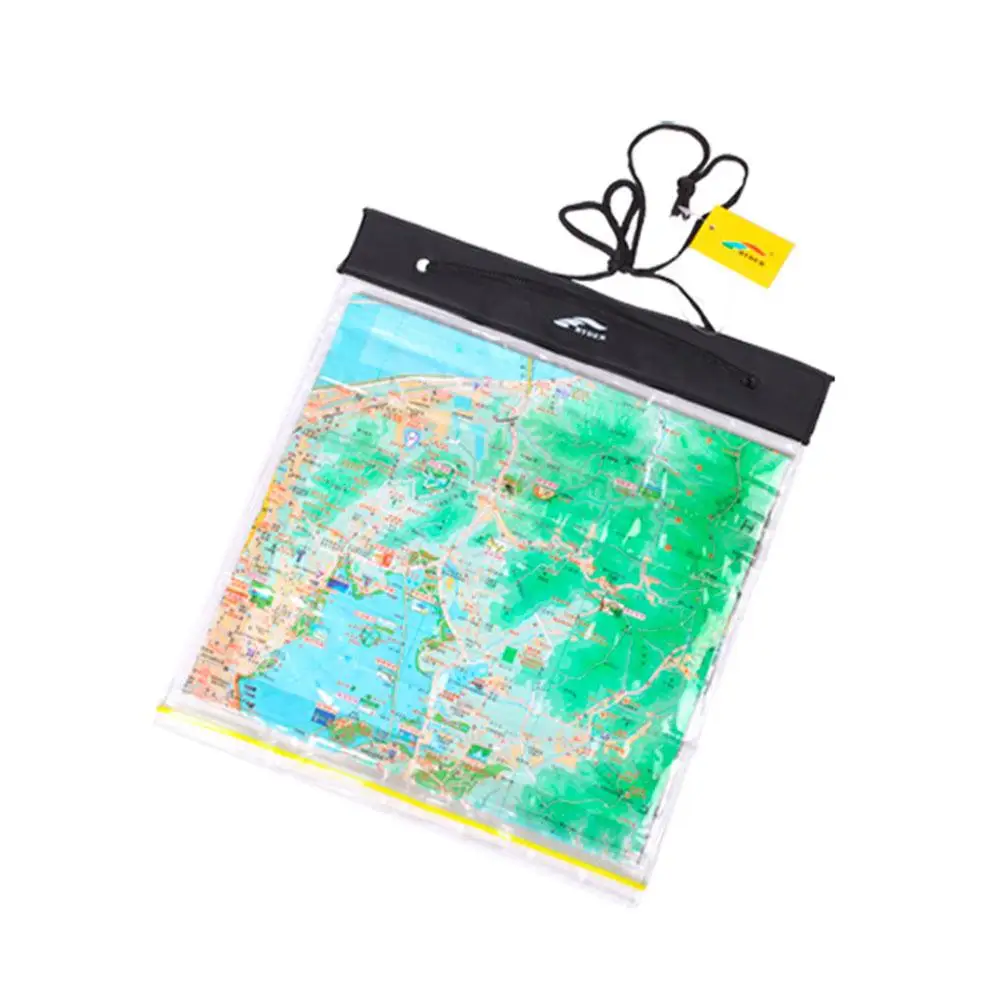 

Outdoor Waterproof Map Plastic Bag Valve Bag Transparent Map Case Hold Towels Mobile Phones USB Flash Disks Socks Maps Materials