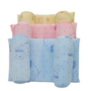 

2018 New Arrival Soft Sleeping Pillow Cute Head Support Cushion for Newborn Baby 100% Cotton Protective Shaping Pillow 3 Choices