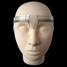 Линейка для бровей Татуировка Перманентный макияж радиан линейка формирующий инструмент начинающий тату брови позиционирование ног нос полу Татуировка поставка