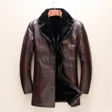 Брендовая Новинка, зимнее роскошное коричневое винтажное пальто с вышивкой пчелы, меховая подкладка, Толстая куртка, верхняя одежда, Тренч, высокое качество# L32