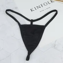 Сексуальные женские хлопковые стринги с низкой талией сексуальные трусики дамское бесшовное нижнее белье черный красный белый