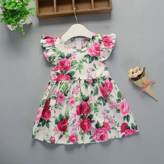 Baby Clothing Baby Girls Dresses Summer New Baby Girl Female Cotton