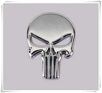 

Accessories THE Punisher Skull Car Metal Skeleton Badge Auto body for Chrysler 300c 300 sebring pt cruiser town 300m Car Styling